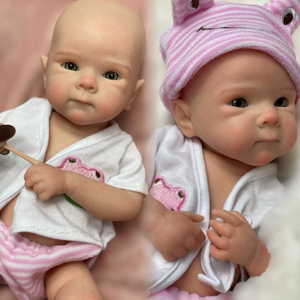 33CM Bettie Reborn Doll – Full Body Soft Solid Silicone, Painted/Unpainted Options Available
