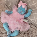 19-Inch Peaches Avatar Full Body Vinyl Reborn Baby Doll – Handmade with Realistic 3D Skin, Waterproof & Bathable Collectible Toy SD Quality
