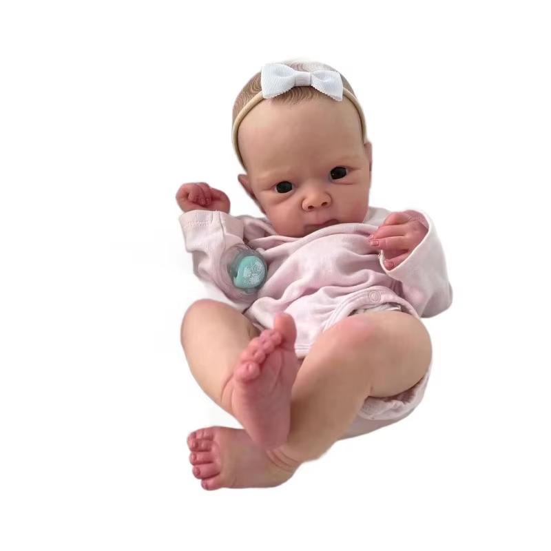 19-Inch Bettie Newborn Baby Doll – Full Body Soft Vinyl Reborn with 3D Skin Tone and Multi-Layer Hand Painting