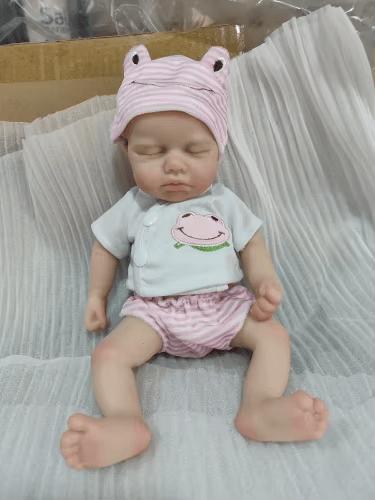 Loulou Open-Mouth Reborn Doll Baby - Full Body Soft Silicone Bebe Doll (Boy or Girl Options)