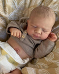 19inch Pascale Newborn Full Body Baby Reborn Doll with 3D Skin Multiple Layers Painting with Visible Veins Soft Touch Doll