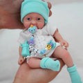 7" Micro Preemie Silicone Baby Doll – Lifelike Sleeping Mini Reborn, Soft and Cuddly, Anti-Stress Toy for Children