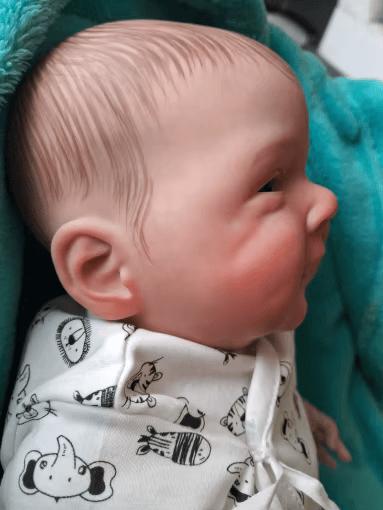 19 Inches Lifelike Sebastian Reborn Baby Realistic Soft Body Newborn Finished Hair-Painted Doll Children Gift Dolls