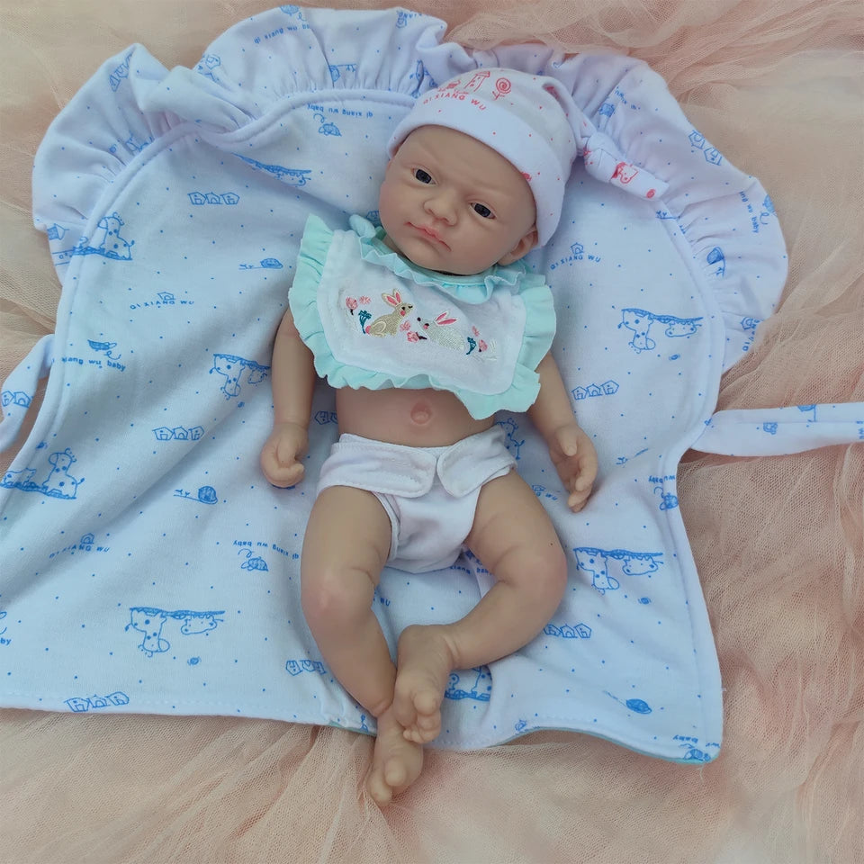 12-Inch Micro Preemie Silicone Reborn Baby Boy – Full-Body Lifelike Doll, Soft & Anti-Stress, Perfect Surprise Gift for Children
