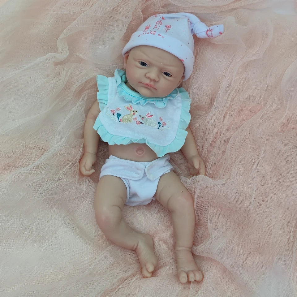 12-Inch Micro Preemie Silicone Reborn Baby Boy – Full-Body Lifelike Doll, Soft & Anti-Stress, Perfect Surprise Gift for Children