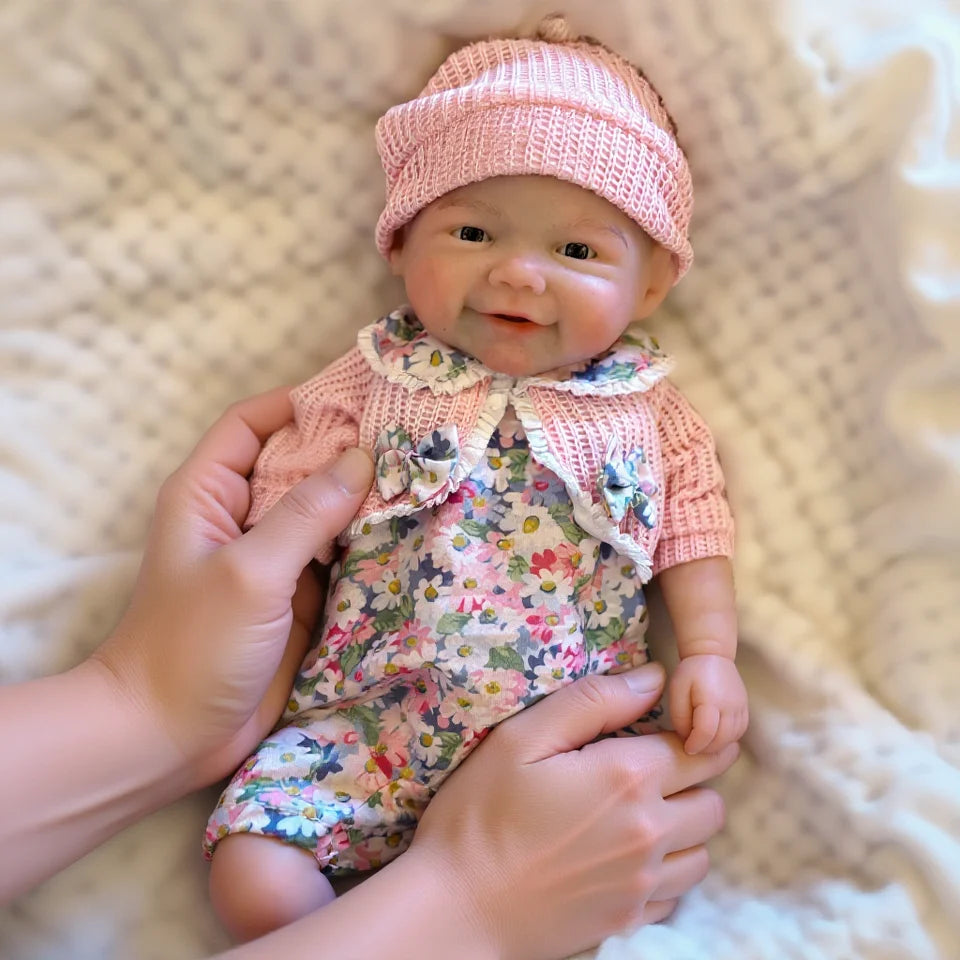 13-Inch Handmade Full Silicone Reborn Baby Girl “Vivienne” – Realistic Doll for Children’s Birthday Gifts