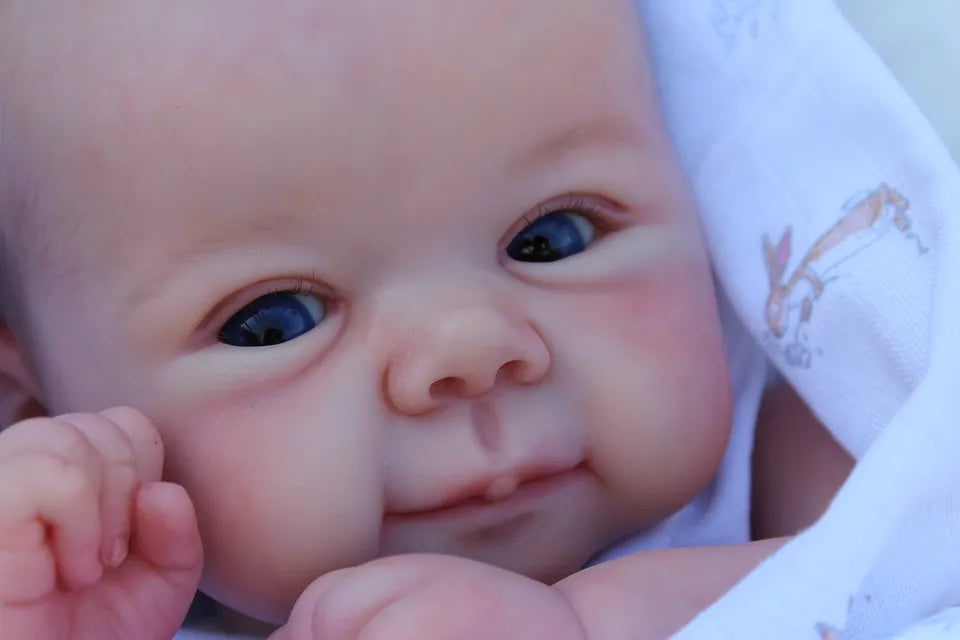 49CM Reborn Baby Doll – Juliette Lifelike Newborn with 3D Skin, Hand-Painted Hair, Real Touch