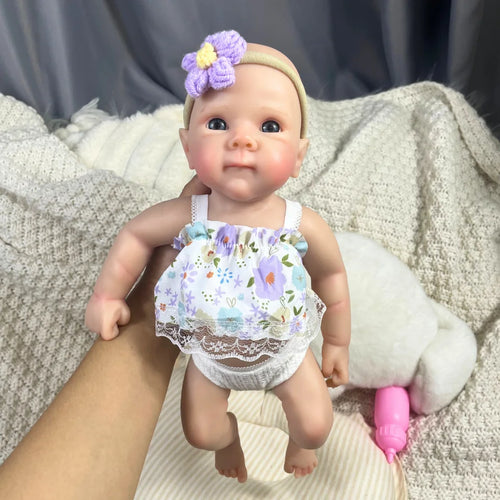 13-Inch Bettie Full Solid Silicone Reborn Baby Girl Doll – Washable, Adorable, Perfect Birthday & Christmas Gift