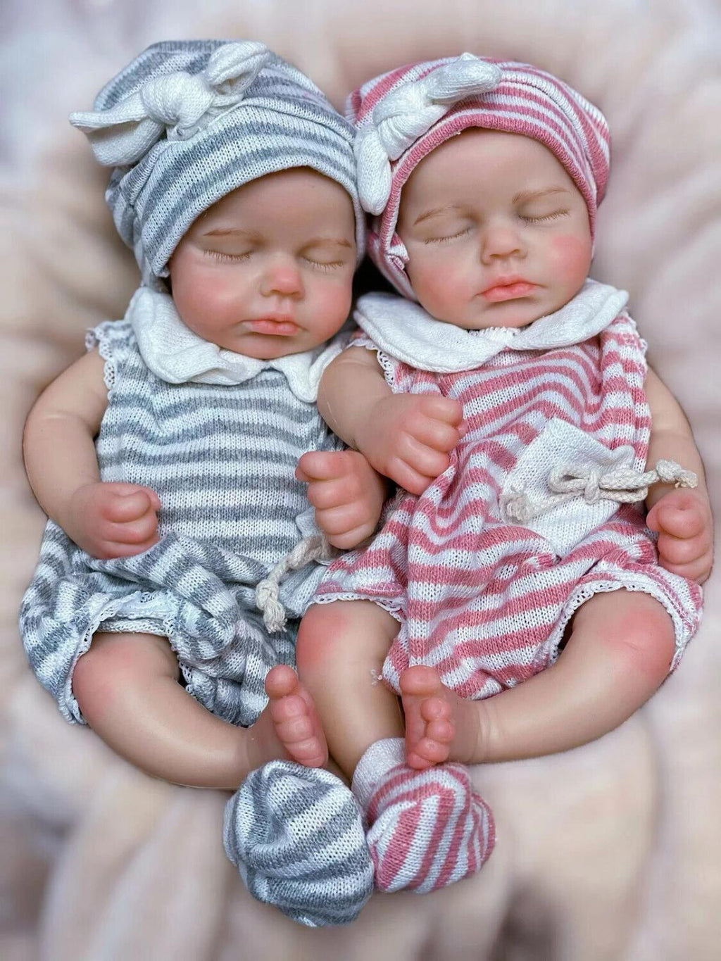 33cm Loulou Full Body Silicone Reborn Baby, Open Mouth, Soft Touch Doll