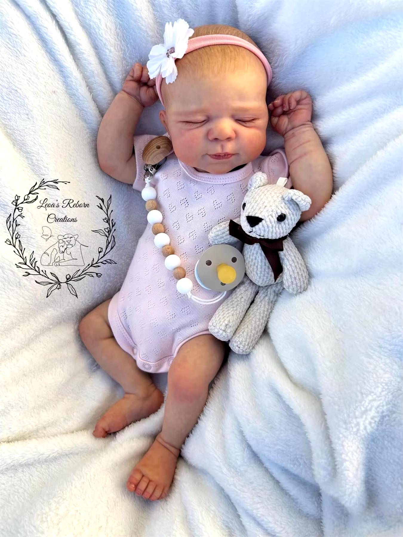 19Inch Newborn Soft Body Baby Pascale Reborn Doll with 3D Skin Multiple Layers Painting with Visible Veins Soft Touch Doll
