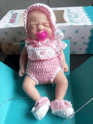 7" Micro Preemie Full Body Silicone Wronged bady Doll "Lucas" and "Lila"Lifelike Mini Reborn Doll Surprice Children Anti-Stress