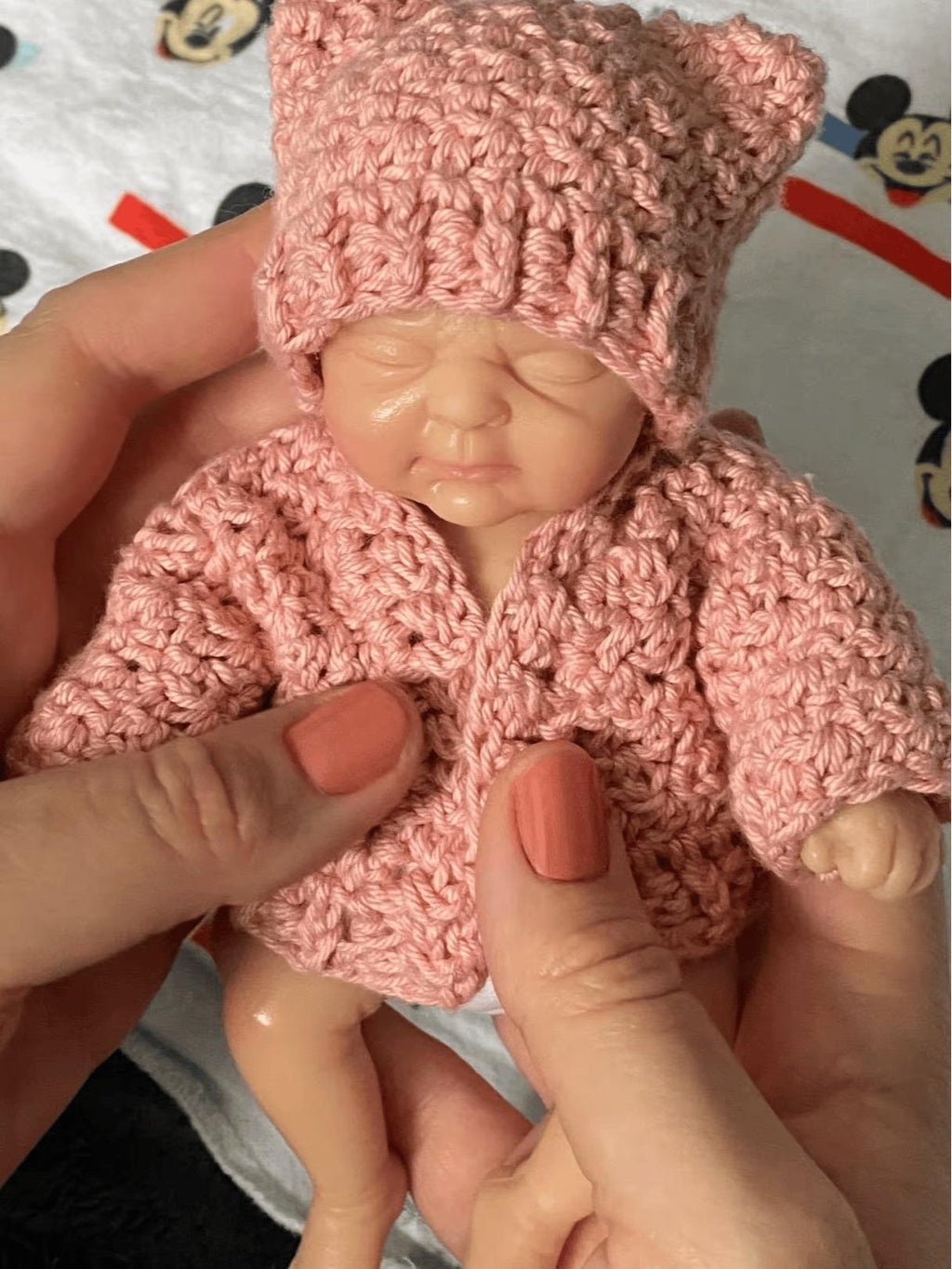 7" Micro Preemie Full Body Silicone Wronged bady Doll "Lucas" and "Lila"Lifelike Mini Reborn Doll Surprice Children Anti-Stress