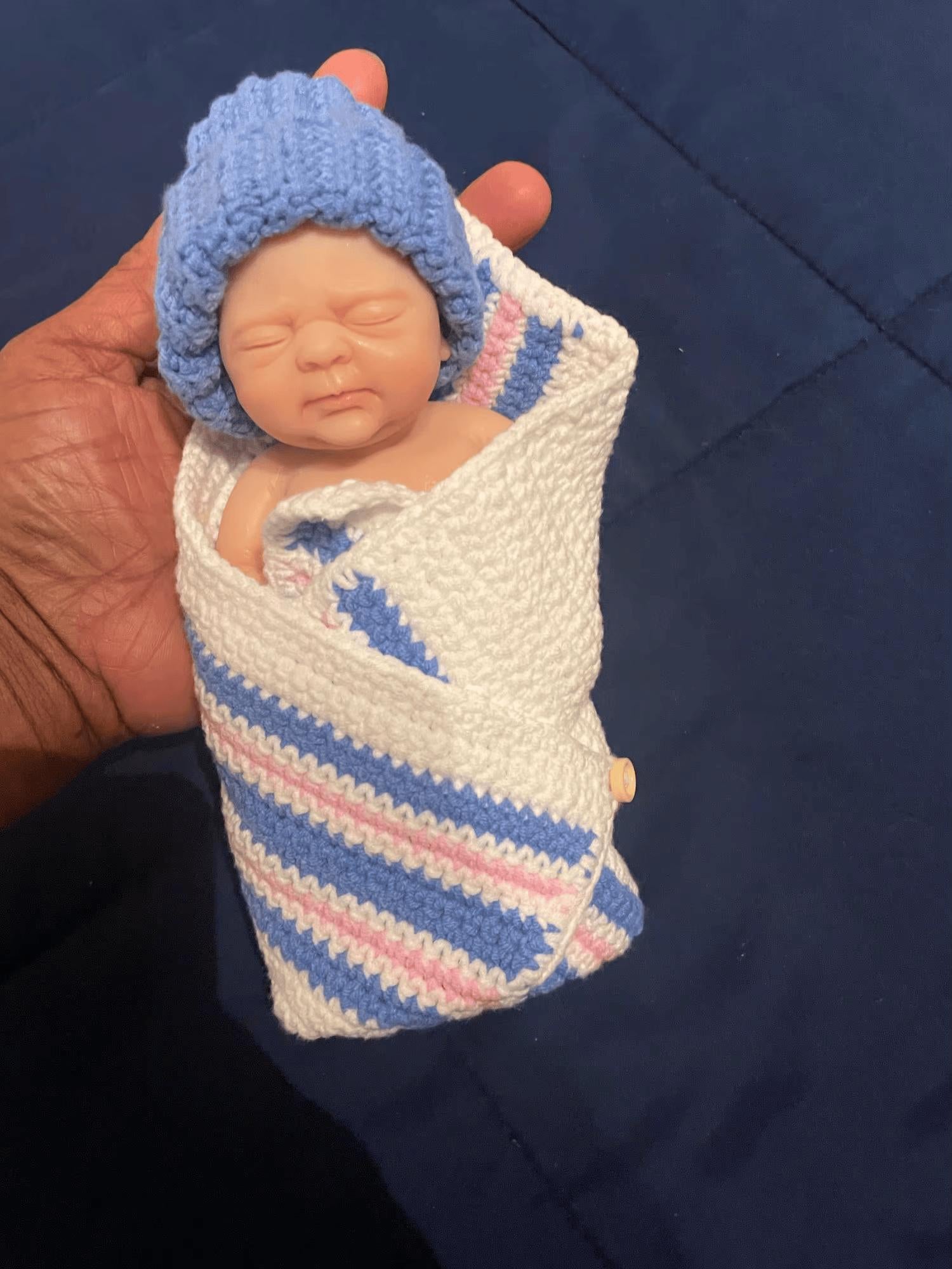 7" Micro Preemie Full Body Silicone Wronged bady Doll "Lucas" and "Lila"Lifelike Mini Reborn Doll Surprice Children Anti-Stress