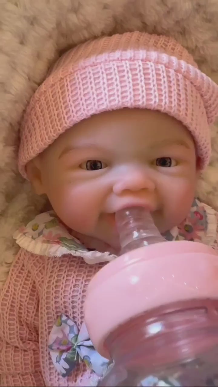 13-Inch Handmade Full Silicone Reborn Baby Girl “Vivienne” – Realistic Doll for Children’s Birthday Gifts